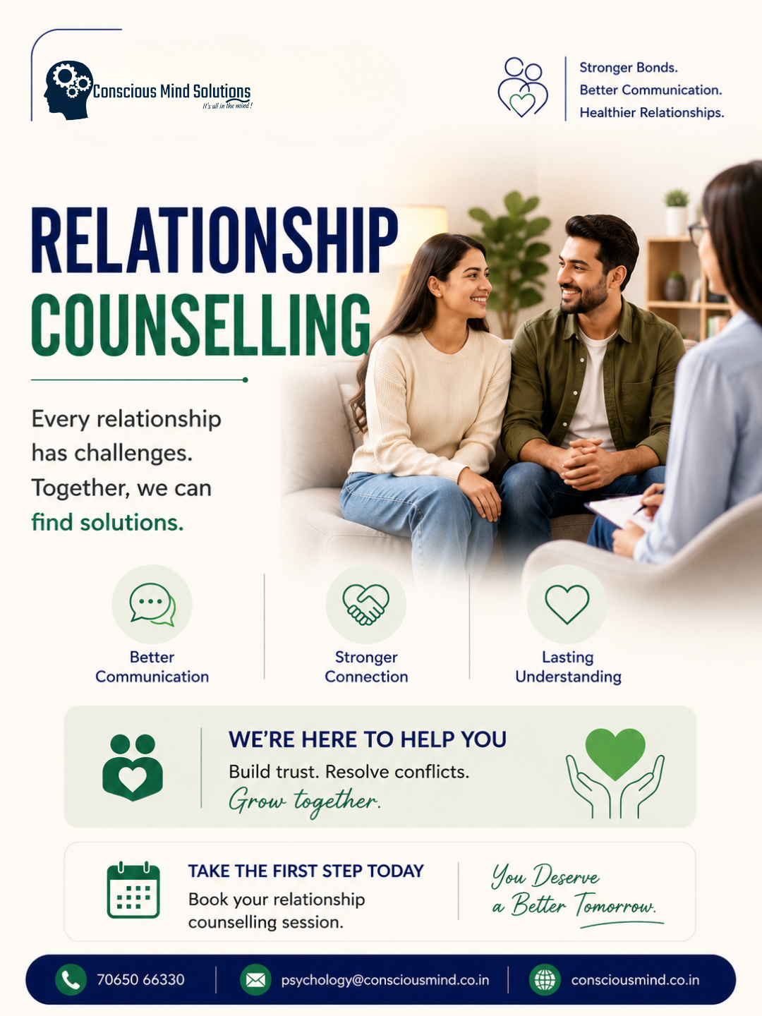 Relationship counselling Relationship Counselling Session at Conscious Mind Solutions